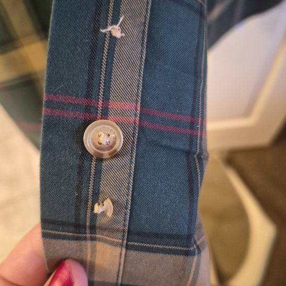 Chaps Green Plaid Men's Shirt - Picture 6 of 6